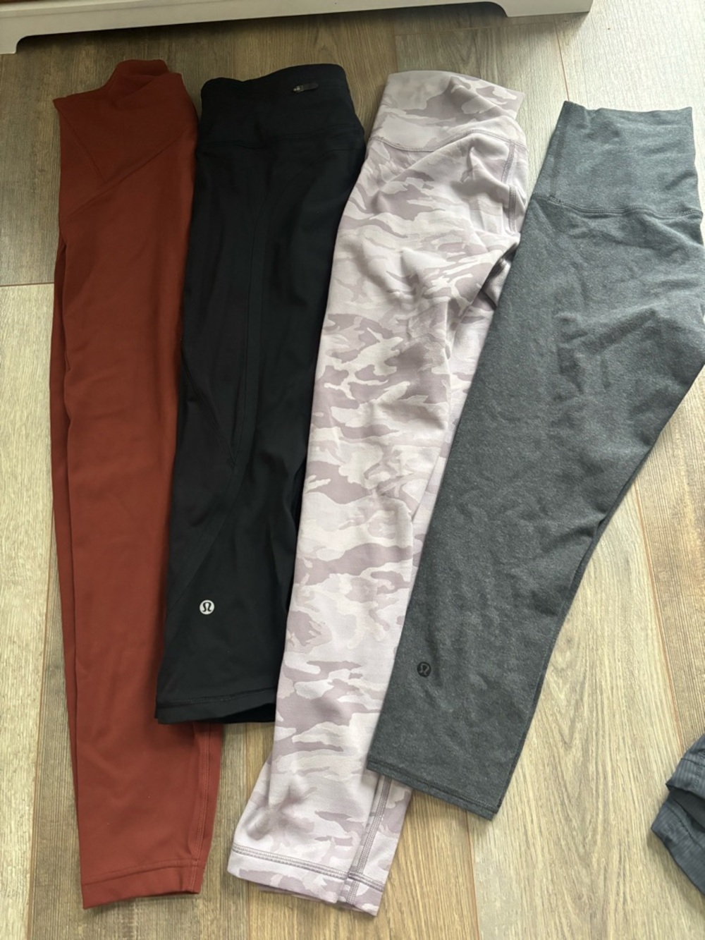 lululemon athletica' Leggings - Rust, Black, Light Pink Camo, Gray FIRM $